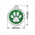 Glitter Paw Pet Dog ID Tag, 30mm, with ring tab Glitter Paw Pet Dog ID Tag, 30mm, with ring tab