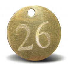 Brass Hotel Keyring – Numbered Solid Brass Key Fob