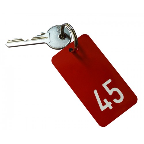 Fully Engraved Red Hotel Pub Locker Guest House Key Fobs 