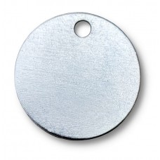 Nickel Plated Brass 32mm Disc Tags