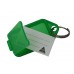 Green Kevron Click Key Tag