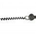 Key Ring Coil with Clip, Black Key Ring Coil with Clip, Black