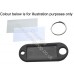 Plastic Key Labels Assorted Colours, Pack of 100