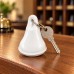 White Pear-Shaped Hotel Key Fob White Pear-Shaped Hotel Key Fob